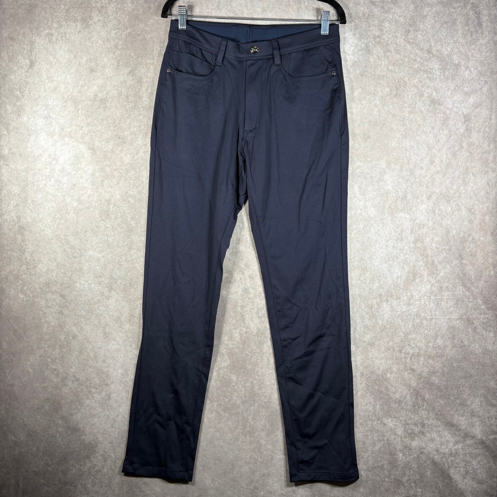 Collars & Co. Pants Mens Size 30X32 Navy Blue Chino Khaki Tapered Casual Preppy